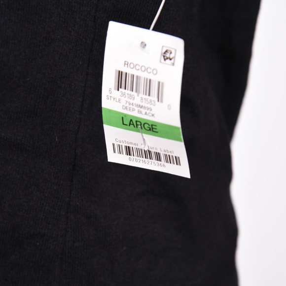 NEW INC Cold Shoulder Top Ruffled Neckline Large - Picture 6 of 8